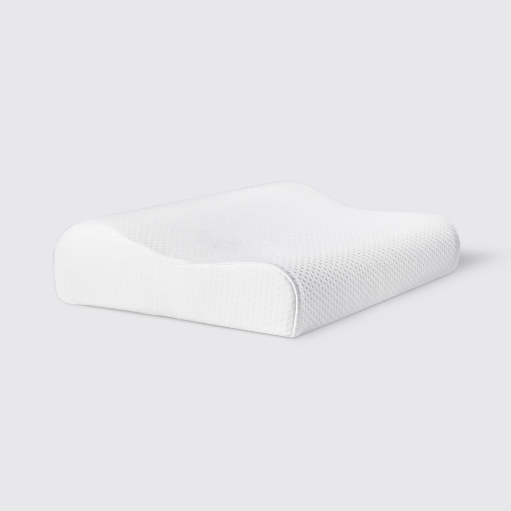 White company store memory foam pillow