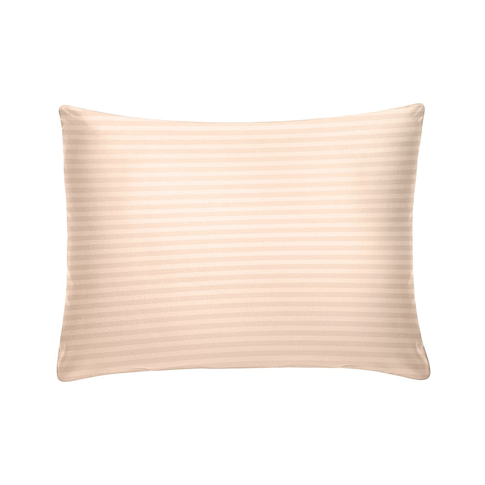 pastel pink striped small pillowcase