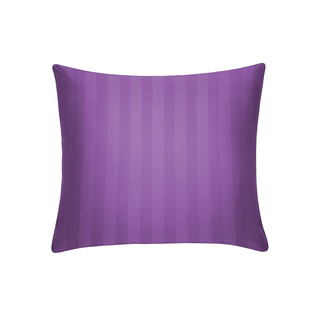 purple small striped cushion cover
