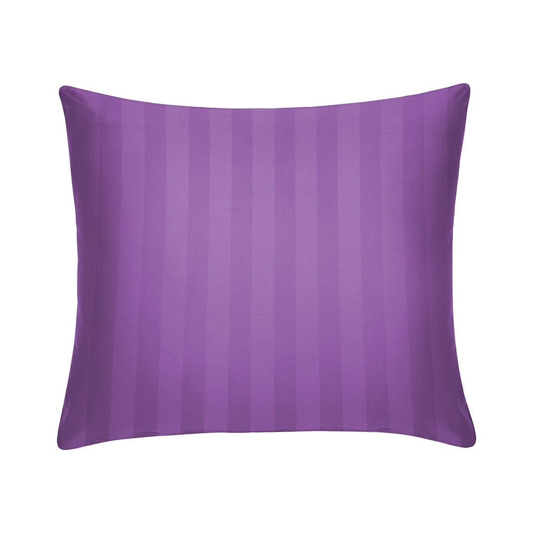 purple striped cushion cover