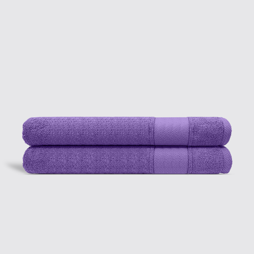 purple pool towel