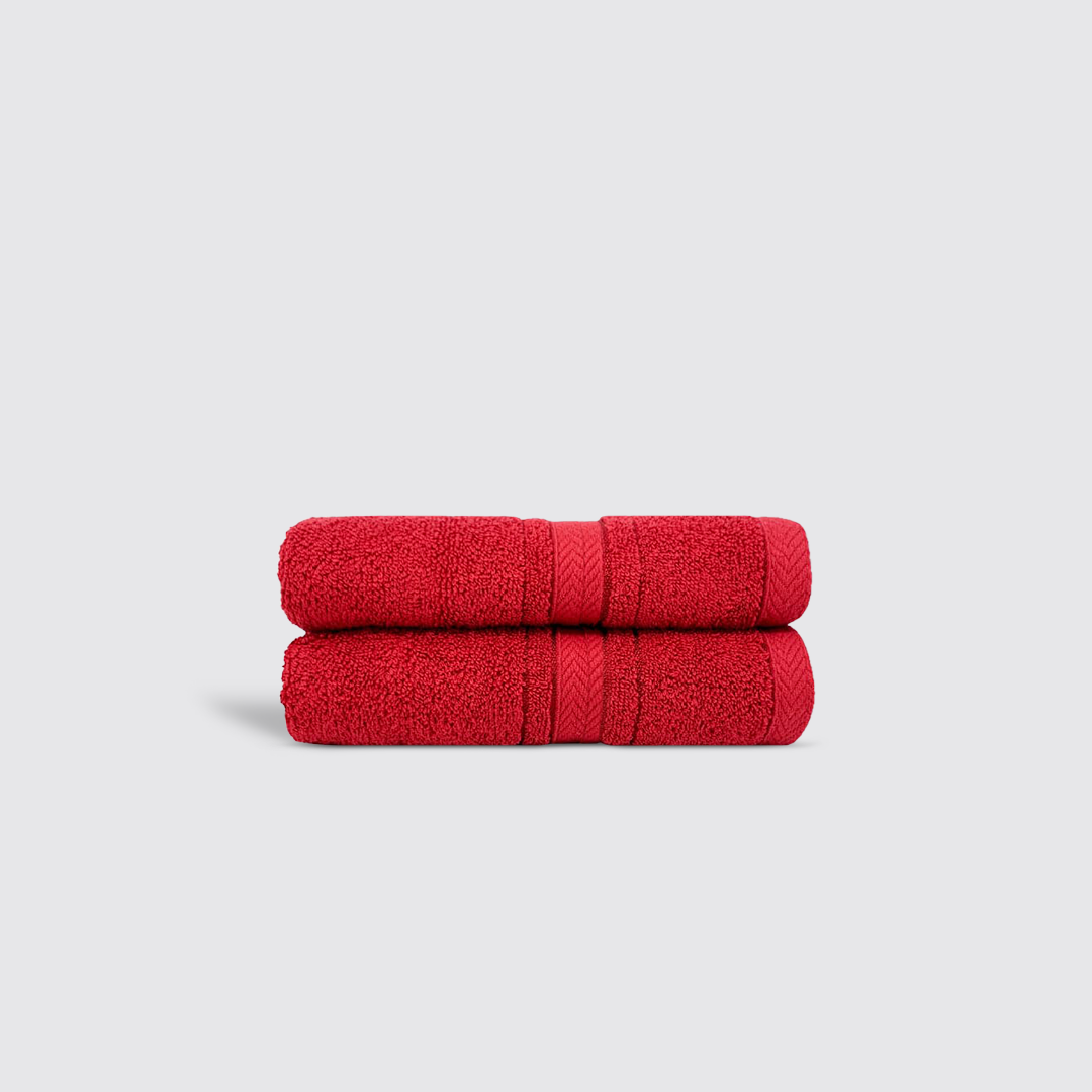 Red Textured Towel