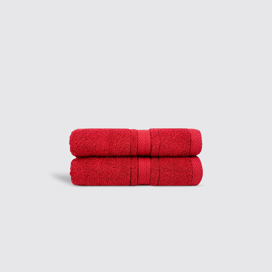 Red Textured Towel