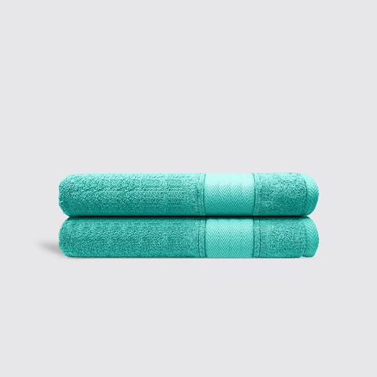 sea green bath towel
