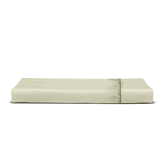  Solid Silver Green Fitted Sheet