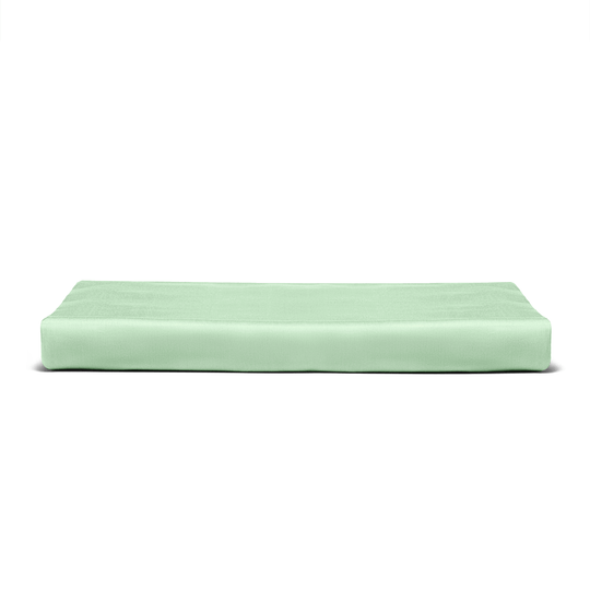 Solid Slit Green Flat Bed Sheet