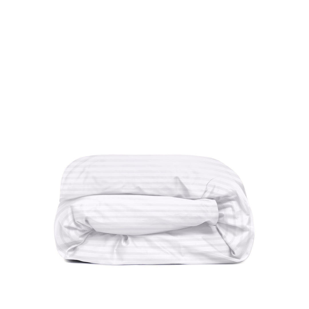 White Striped Duvet Cover