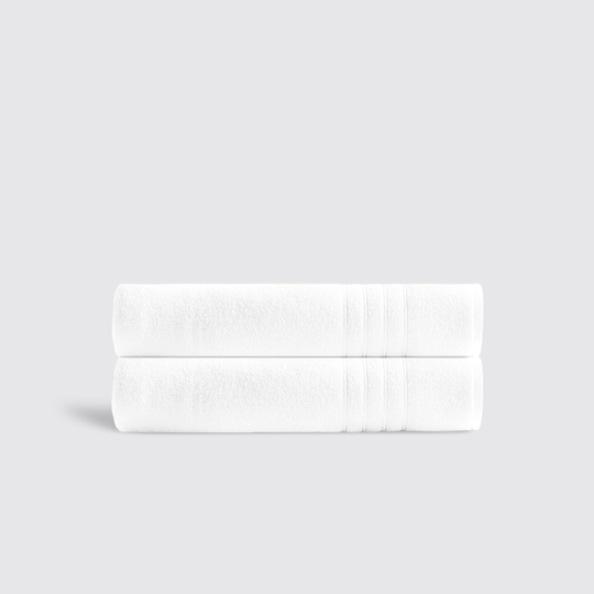 White Plux Classic Bath Towel Twin