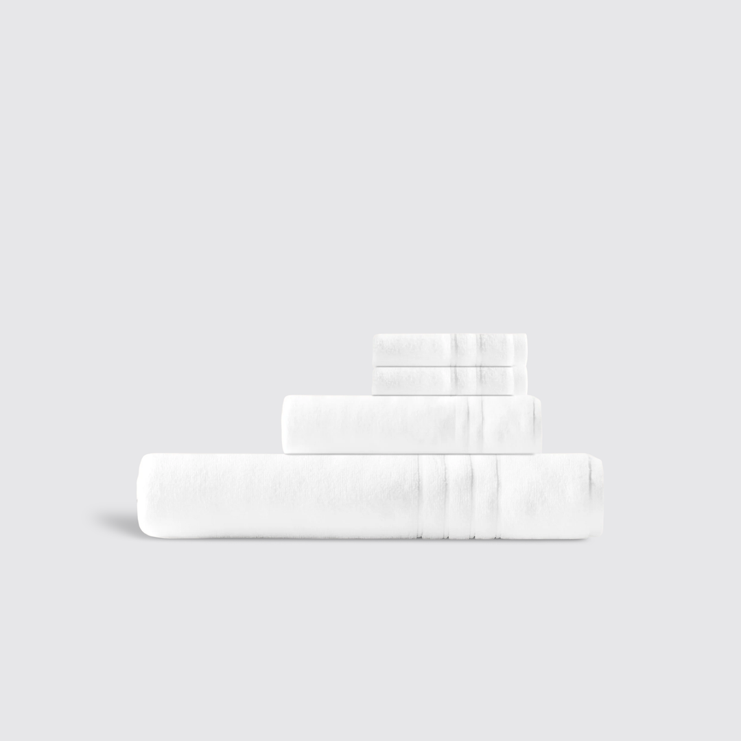 White Plux Classic Towel Combo