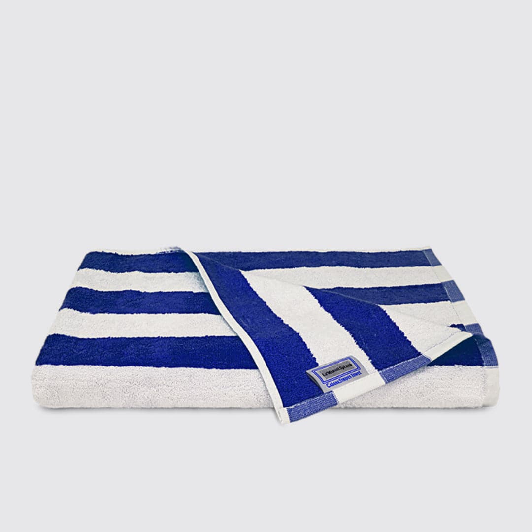 Blue Stripe Cabana Stripes Beach Towel
