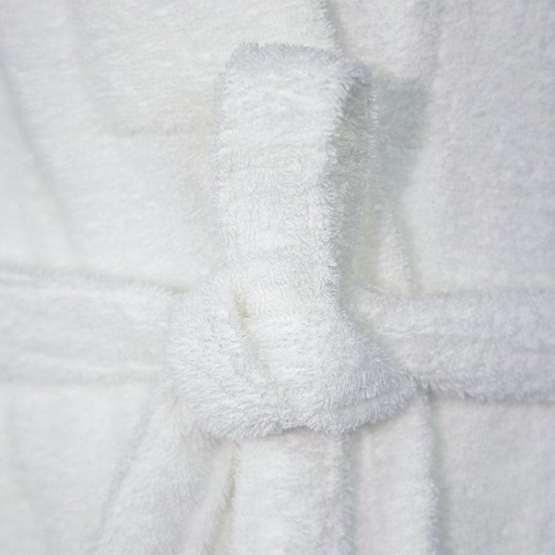 أردية حمام La'Marvel مصنوعة من القطن بنسبة 100% باللون الأبيض