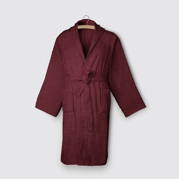 La'Marvel Salon Bathrobes بلون -maroon