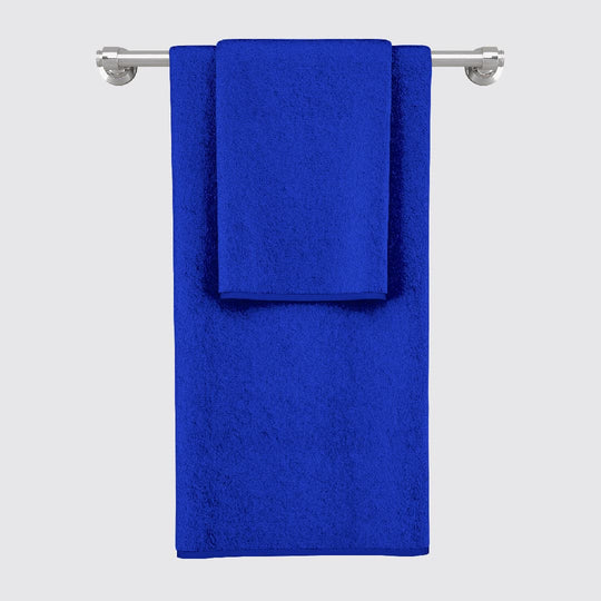 Dark Blue Embroidered Towel Combo