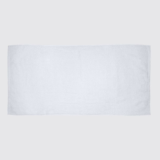 plain white textured towel