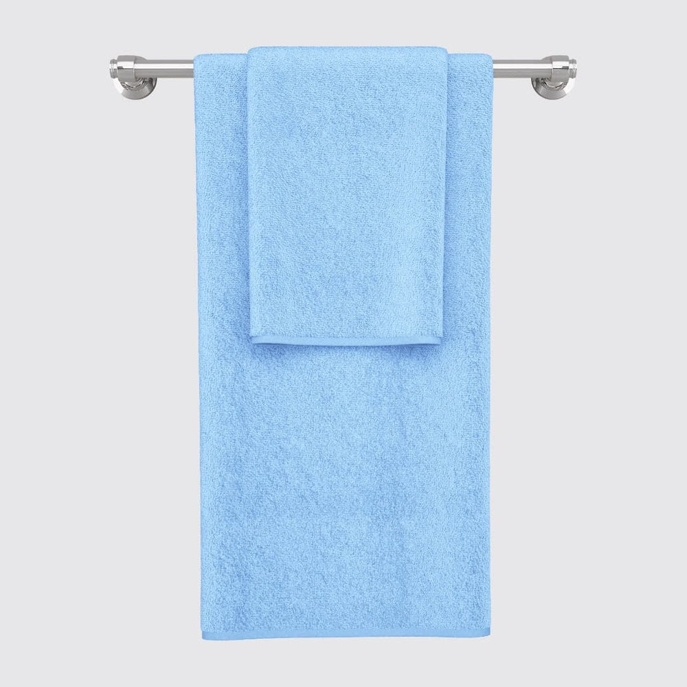 Light Blue Embroidered Towel Combo