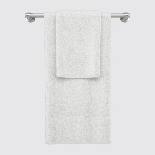 White Embroidered Towel Combo