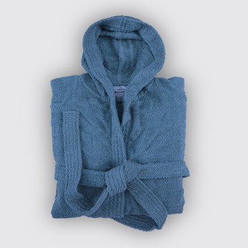 La'Marvel Salon Bathrobes باللون الأزرق sky