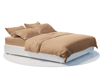 Gold 3CM Hotel Dobby Stripes Bedding Bundle