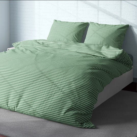 Green Checks bedding set