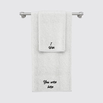 La'Marvel Suites Luxury Hotel Personalised Embroidery Towel Set White