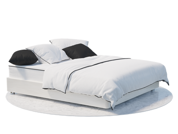 Luxury Piping Trim Bedding Set