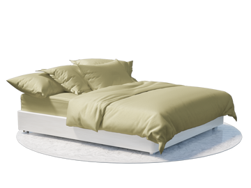 Sage Green Sateen Bedding Bundle Set